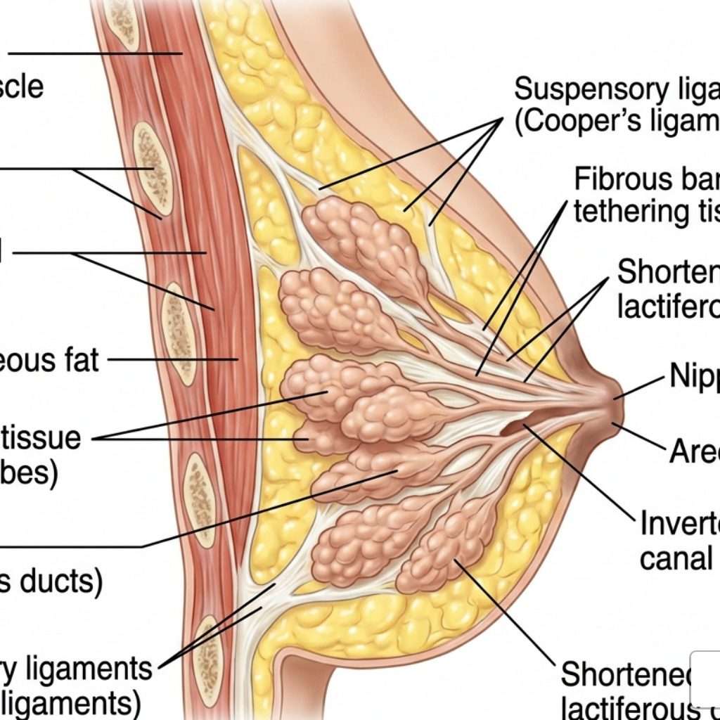inverted nipple anatomy breast - can an inverted nipple correct itself